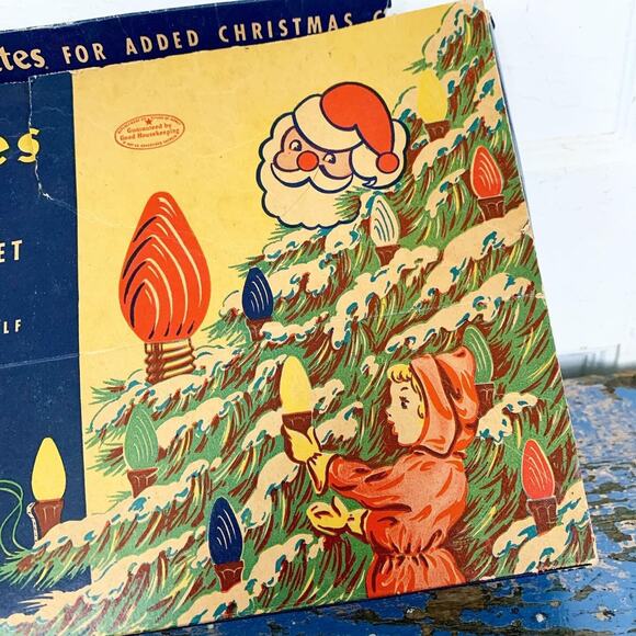 Vintage Christmas Royalites Lighting Kit Box Lamps 7 Light Set C9 Swirl Works! - Picture 2 of 5